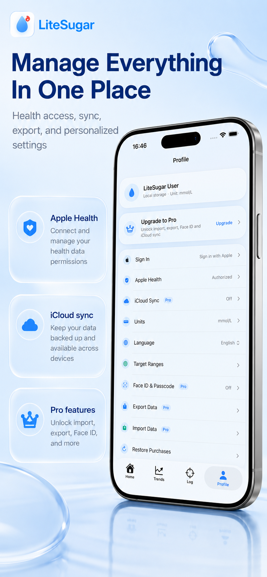 Profile settings